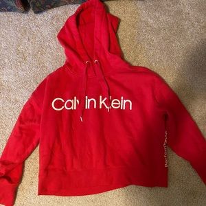 Calvin Klein Performance Red Hoodie Womens